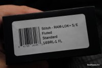 Microtech Knives Manual Stitch RAM LOK Fluted Black Aluminum &amp; Two Tone Black M390MK 169RL-1FL