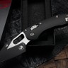 Microtech Knives Manual Stitch RAM LOK Fluted Black Aluminum & Two Tone Black M390MK 169RL-1FL
