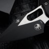 Microtech Knives Manual Stitch RAM LOK Fluted Black Aluminum & Two Tone Black M390MK 169RL-1FL