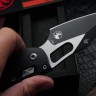 Microtech Knives Manual Stitch RAM LOK Fluted Black Aluminum & Two Tone Black M390MK 169RL-1FL
