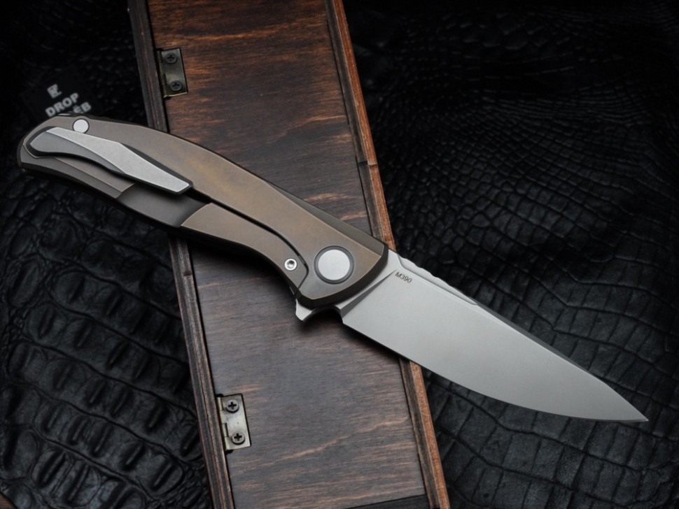 Shirogorov F95 ZERO BROWN (M390, Ti, MRBS)