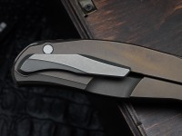Shirogorov F95 ZERO BROWN (M390, Ti, MRBS)