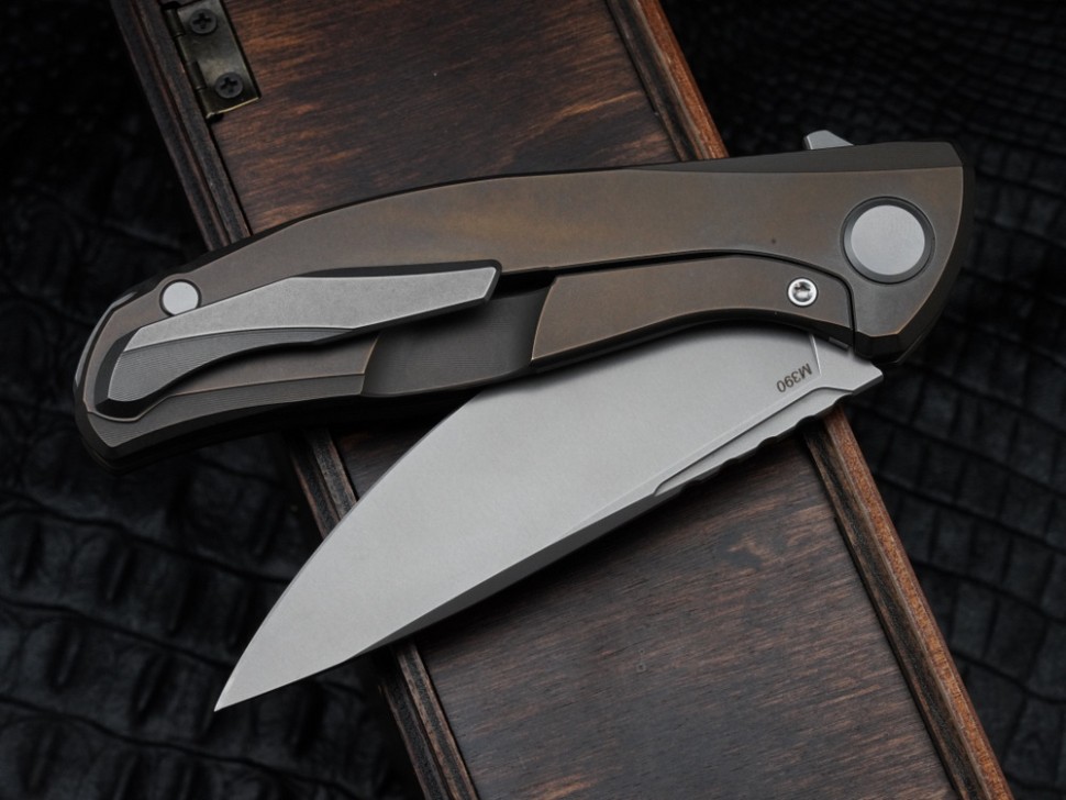 Shirogorov F95 ZERO BROWN (M390, Ti, MRBS)
