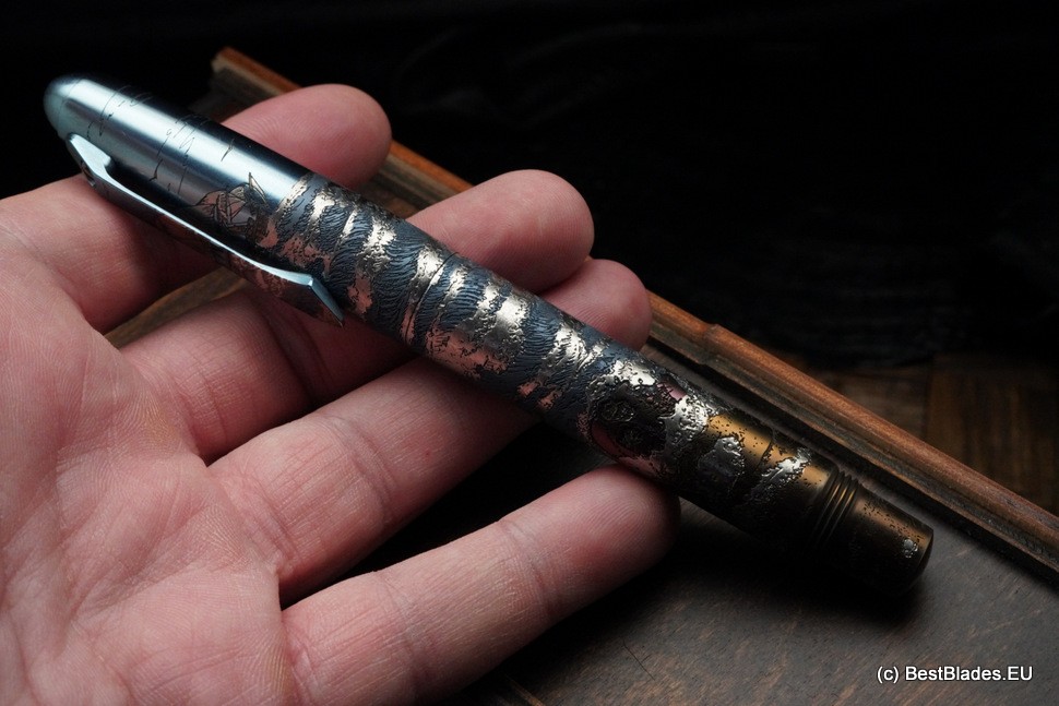 Streltsov luxury titanium pen -Ace Pirate-