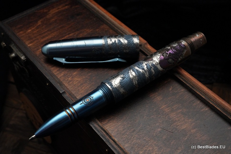 Streltsov luxury titanium pen -Ace Pirate-