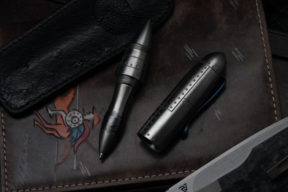 Streltsov luxury titanium pen -Zeppelin AV-