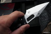 Microtech Knives Manual Stitch RAM LOK Fluted Black Aluminum &amp; Partial Serrated M390MK 169RL-11FL