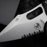 Microtech Knives Manual Stitch RAM LOK Fluted Black Aluminum & Partial Serrated M390MK 169RL-11FL