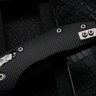 Microtech Knives Manual Stitch RAM LOK Fluted Black Aluminum & Partial Serrated M390MK 169RL-11FL