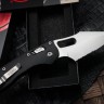 Microtech Knives Manual Stitch RAM LOK Fluted Black Aluminum & Partial Serrated M390MK 169RL-11FL