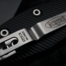 Microtech Knives Manual Stitch RAM LOK Fluted Black Aluminum & Partial Serrated M390MK 169RL-11FL