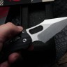 Microtech Knives Manual Stitch RAM LOK Fluted Black Aluminum & Partial Serrated M390MK 169RL-11FL