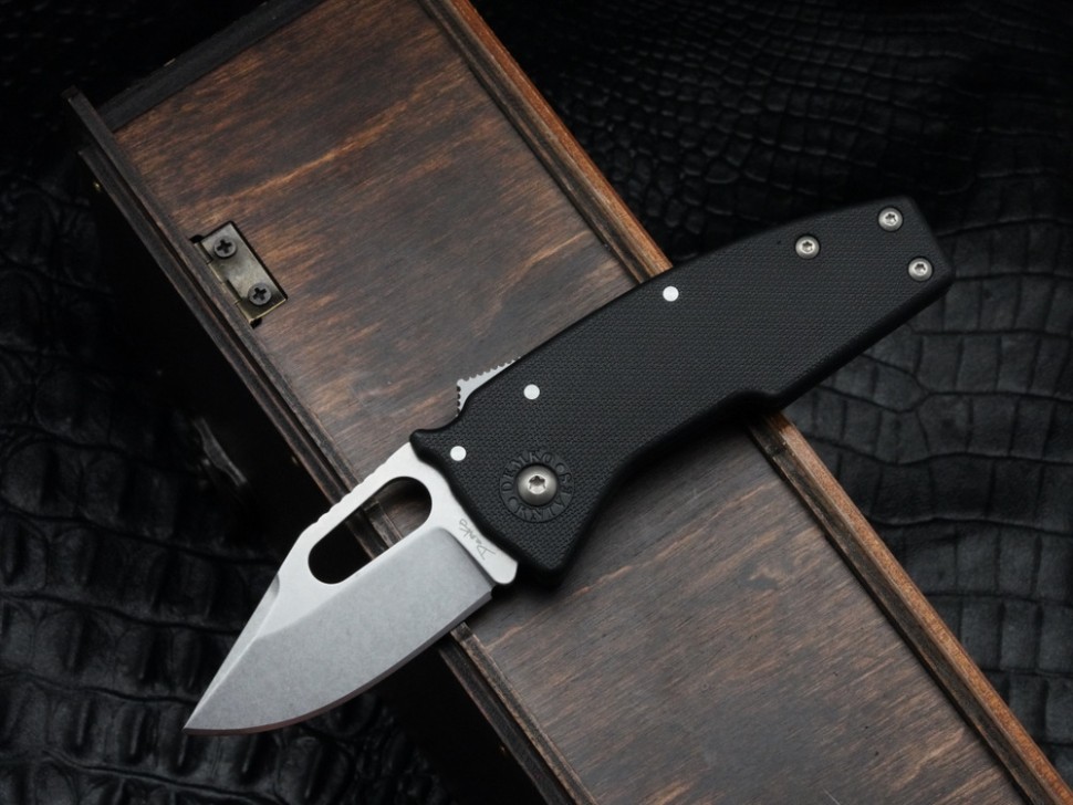 Demko Nano Shark w/ Black GRN Handles & Shark Foot AUS10A