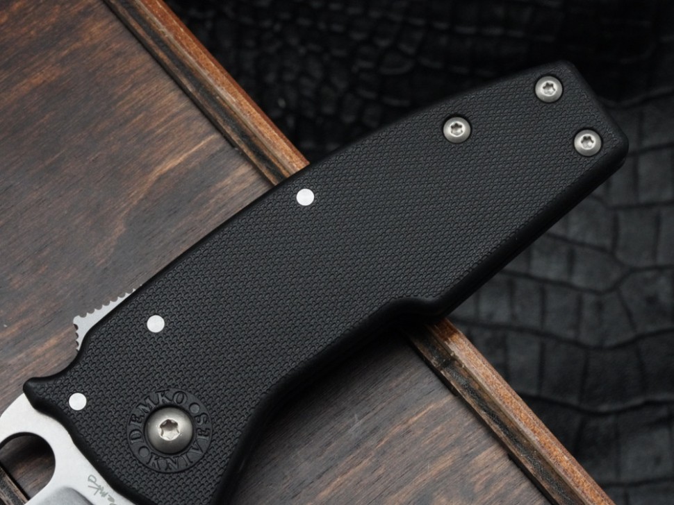 Demko Nano Shark w/ Black GRN Handles & Shark Foot AUS10A