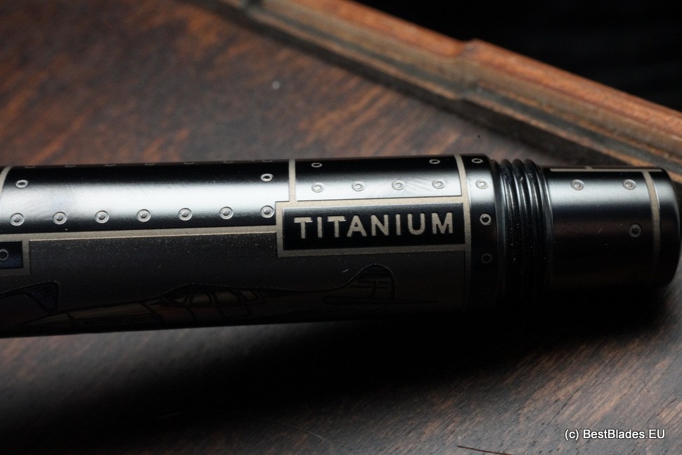 Streltsov luxury titanium pen -Ace Shark Black-