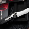 Microtech Socom Elite Single Edge Stonewash Partial Serrated Manual & Black 160-11