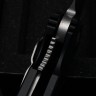 Microtech Socom Elite Single Edge Stonewash Partial Serrated Manual & Black 160-11
