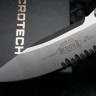 Microtech Socom Elite Single Edge Stonewash Partial Serrated Manual & Black 160-11