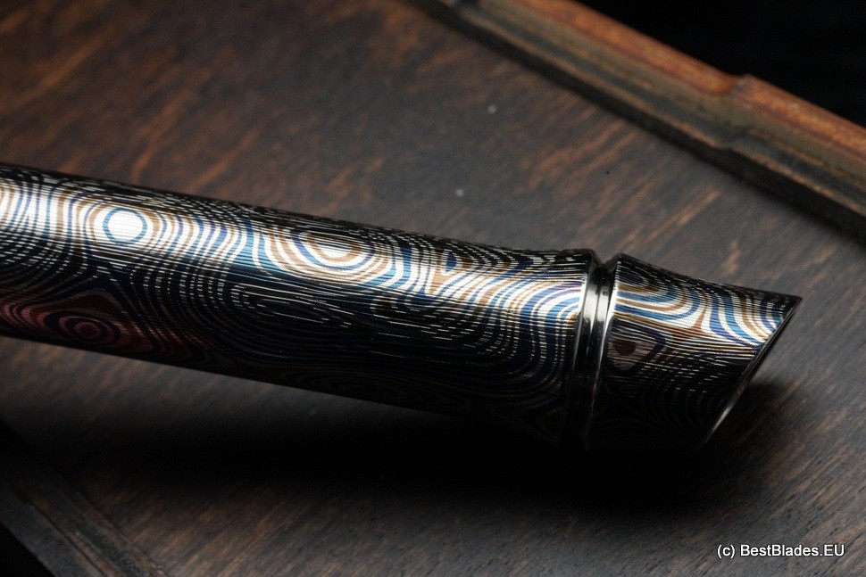 Streltsov luxury titanium pen -Hitori Damask-