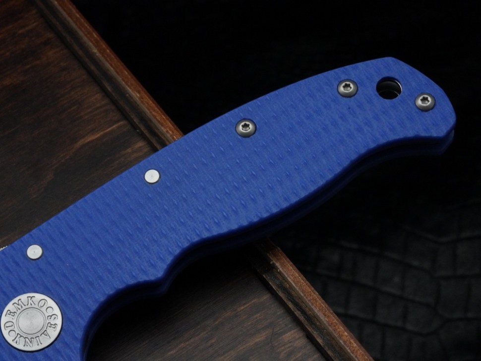 Demko Knives AD20.5 Clip Point 20CV G10 Blue