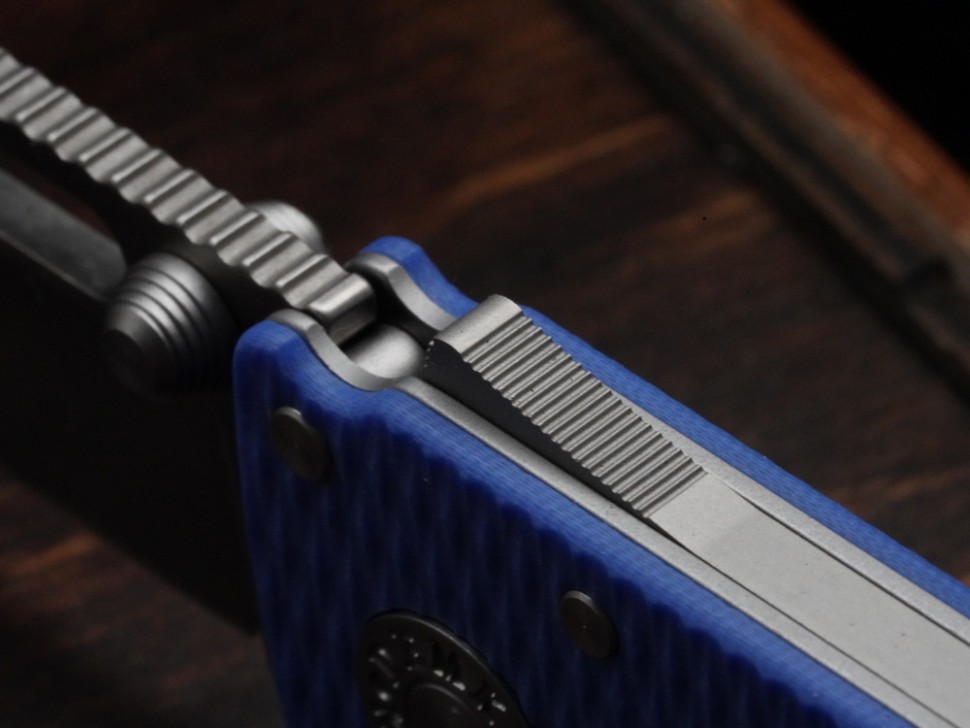 Demko Knives AD20.5 Clip Point 20CV G10 Blue