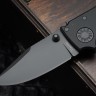 Demko Shark Cub Stealth Black Aluminum Handles & Clip Point DLC 20CV