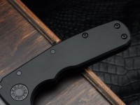 Demko Shark Cub Stealth Black Aluminum Handles &amp; Clip Point DLC 20CV