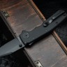Demko Shark Cub Stealth Black Aluminum Handles & Clip Point DLC 20CV