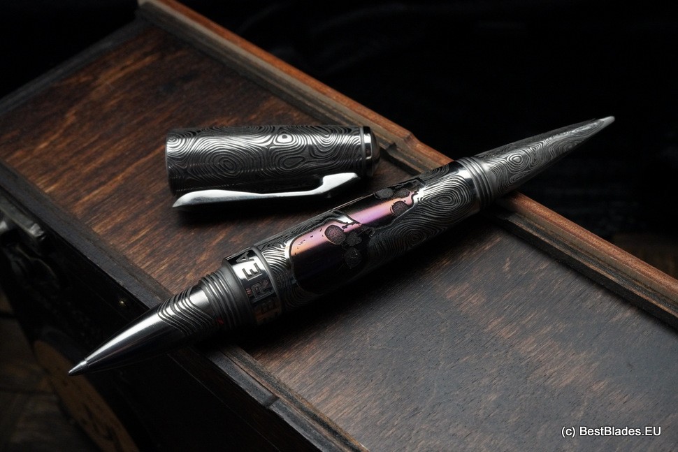 Streltsov luxury titanium pen -Icebreaker Skulls-
