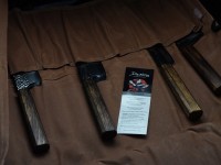 Demko 5 Piece Kitchen Knife Set w/ Japanese Red Oak Handles &amp; VG10 San Mai