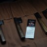 Demko 5 Piece Kitchen Knife Set w/ Japanese Red Oak Handles & VG10 San Mai