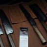 Demko 5 Piece Kitchen Knife Set w/ Japanese Red Oak Handles & VG10 San Mai