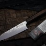 Demko 5 Piece Kitchen Knife Set w/ Japanese Red Oak Handles & VG10 San Mai