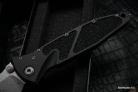 Microtech Socom Elite Single Edge Stonewash Standard Manual &amp; Black 160-10