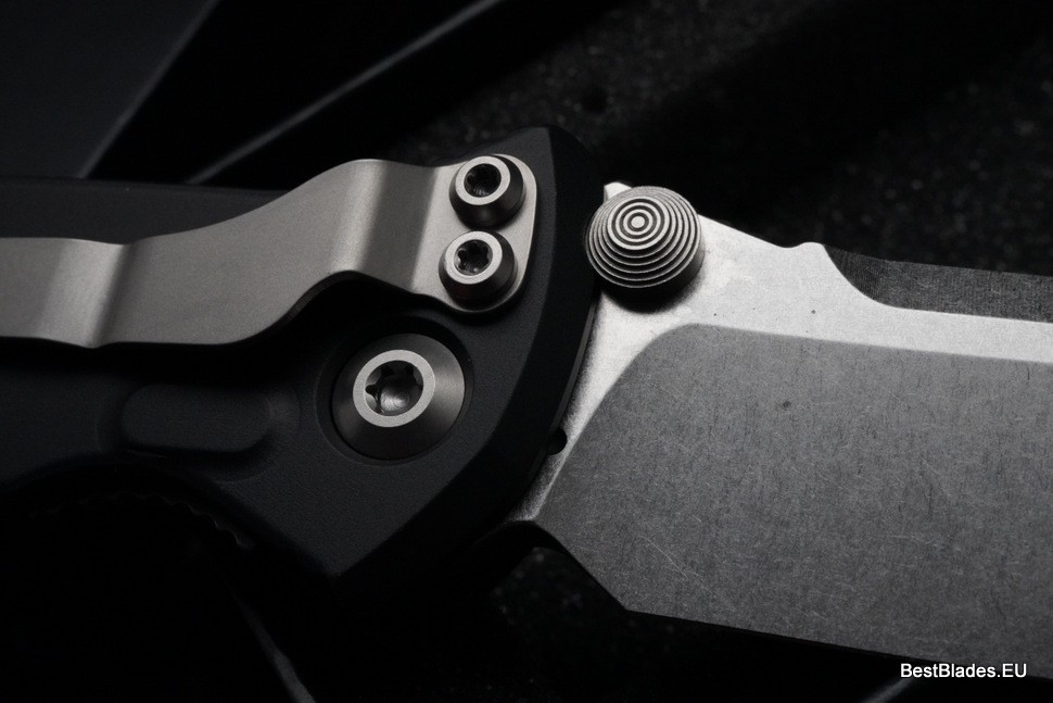 Microtech Socom Elite Single Edge Stonewash Standard Manual & Black 160-10