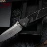Microtech Socom Elite Single Edge Stonewash Standard Manual & Black 160-10