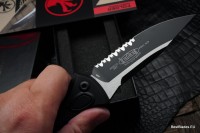 Microtech Socom Elite S/E Black Tactical Partial Serrated 160A-2T