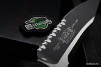 Microtech Socom Elite S/E Black Tactical Partial Serrated 160A-2T