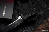 Microtech Socom Elite S/E Black Tactical Partial Serrated 160A-2T