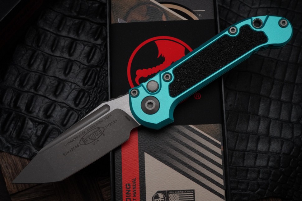 Microtech Knives LUDT Gen III Apocalyptic Tanto w/ Turquoise Handle 1136-10APTQ
