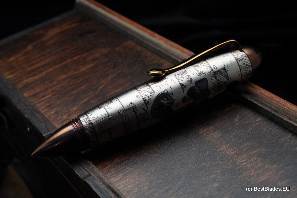 Streltsov luxury titanium pen -Zeppelin Bear-