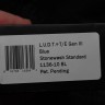 Microtech Knives LUDT Gen III Stonewash Tanto w/ Blue Handle 1136-10BL
