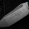 Microtech Knives LUDT Gen III Stonewash Tanto w/ Blue Handle 1136-10BL