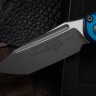 Microtech Knives LUDT Gen III Apocalyptic Tanto w/ Blue Handle 1136-10APBL