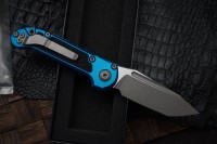 Microtech Knives LUDT Gen III Apocalyptic Tanto w/ Blue Handle 1136-10APBL