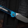 Microtech Knives LUDT Gen III Apocalyptic Tanto w/ Blue Handle 1136-10APBL