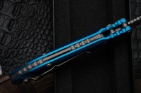 Microtech Knives LUDT Gen III Apocalyptic Tanto w/ Blue Handle 1136-10APBL