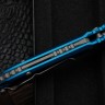 Microtech Knives LUDT Gen III Apocalyptic Tanto w/ Blue Handle 1136-10APBL
