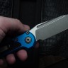 Microtech Knives LUDT Gen III Apocalyptic Tanto w/ Blue Handle 1136-10APBL