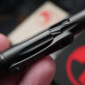 Microtech Kyroh DLC Titanium Pen with Tritium Cap Insert 